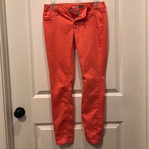 Bright Peach Colored Jeans
